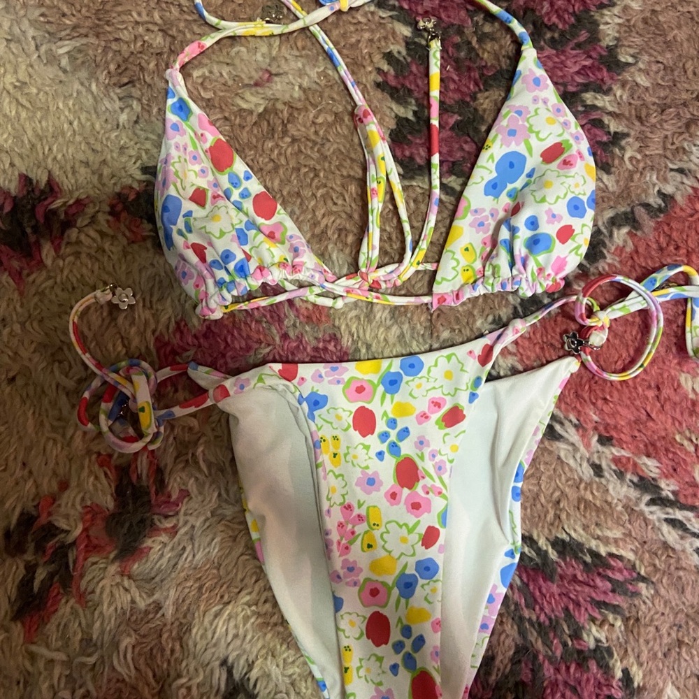 With Jean bikini